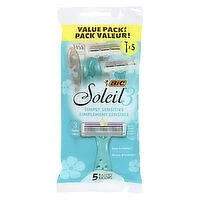 BIC - Simply Sensitive Razors, 5 Each