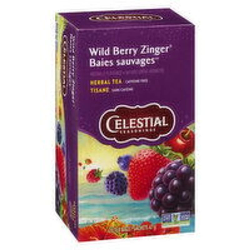 Celestial Seasonings - Herbal Tea - Wild Berry Zinger, 20 Each