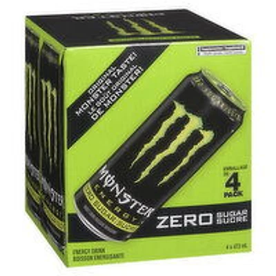 Monster - Energy Drink Zero Sugar, 4 Each
