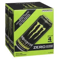 Monster - Energy Drink Zero Sugar, 4 Each