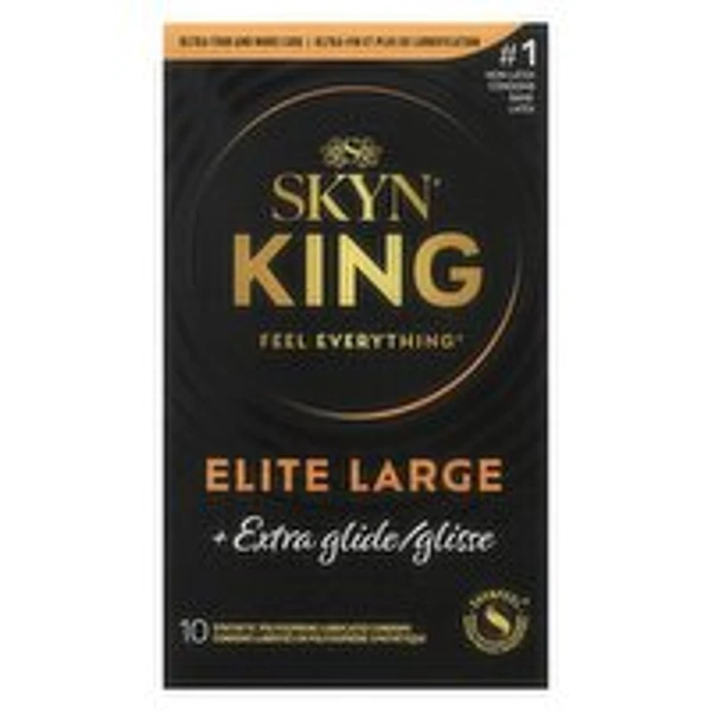 SKYN - King Elite Large Extra Glide, 10 Each