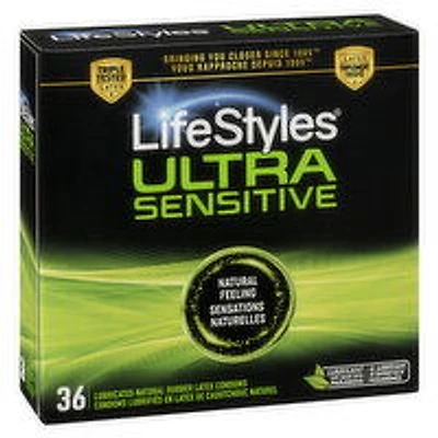 Lifestyle - Ultra Sensitive Condoms, 36 Each