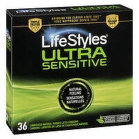 Lifestyle - Ultra Sensitive Condoms, 36 Each
