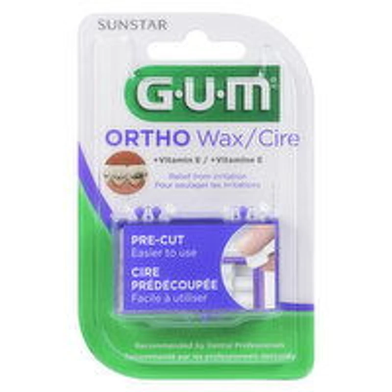 GUM - Ortho Wax With Vitamin E, 12 Each