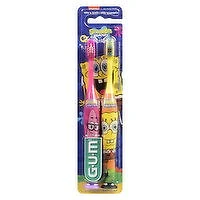 GUM - SpongeBob Toothbrush, Ultra Soft, 2 Pack, 1 Each