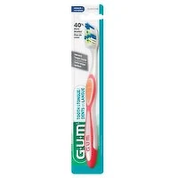 GUM - Tooth n Tongue Toothbrush - Medium, 1 Each