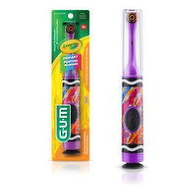 Gum - Crayola Power Toothbrush With Travel Cap - Soft, 1 Each