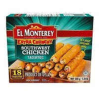 EL MONTEREY - El Monterey SW Chicken Taquitos, 588 Gram