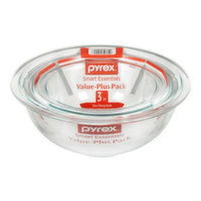 Pyrex - Pyrex Mixing Bowl Set, 3 Each