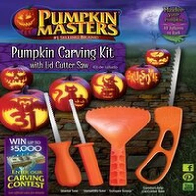 Pumpkin Masters - Carving Kit with Lid Cutter Saw, 1 Each