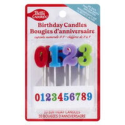 Betty Crocker - Numbers 0-9 Candles, 10 Each