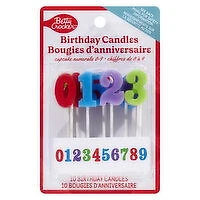 Betty Crocker - Numbers 0-9 Candles, 10 Each