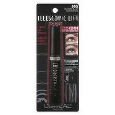 L'Oreal - Telescopic Lift Mascara - Blackest Black, 10 Millilitre