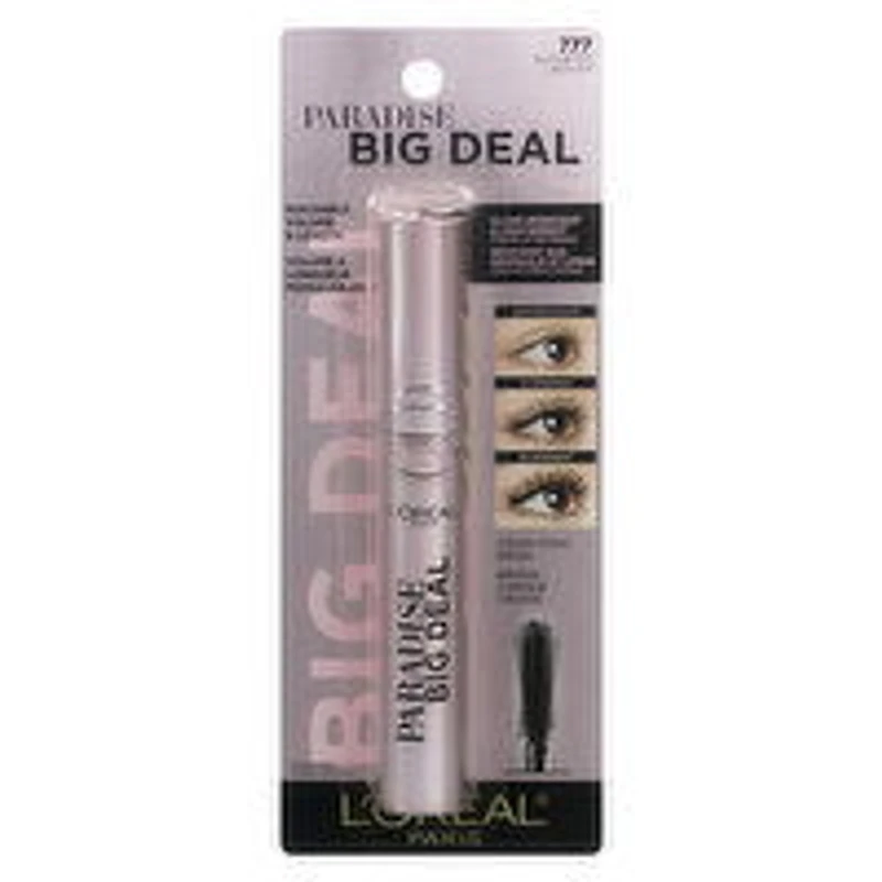 L'Oreal - Paradise Big Deal Mascara - Black Brown Washable, 10 Millilitre