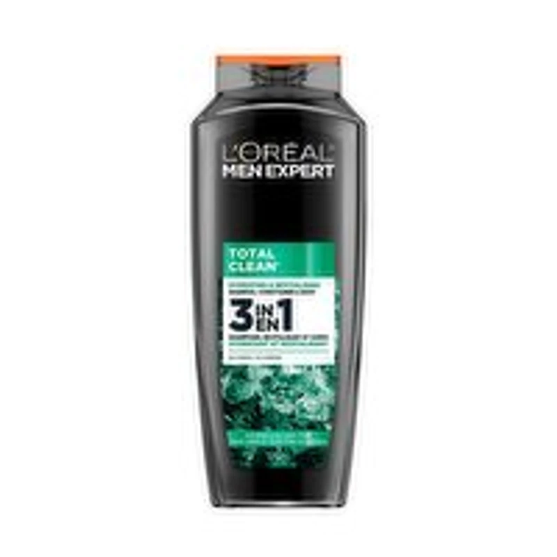 L'Oreal - Men Expert 3in1 Total Clean Shampoo, Conditioner & Body, 375 Millilitre