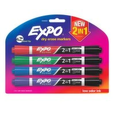 Expo - Dry Erase Markers, 4 Each