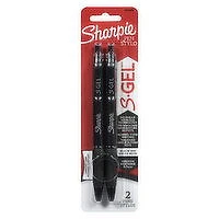 Sharpie - Black Ink Medium Pens, 2 Each