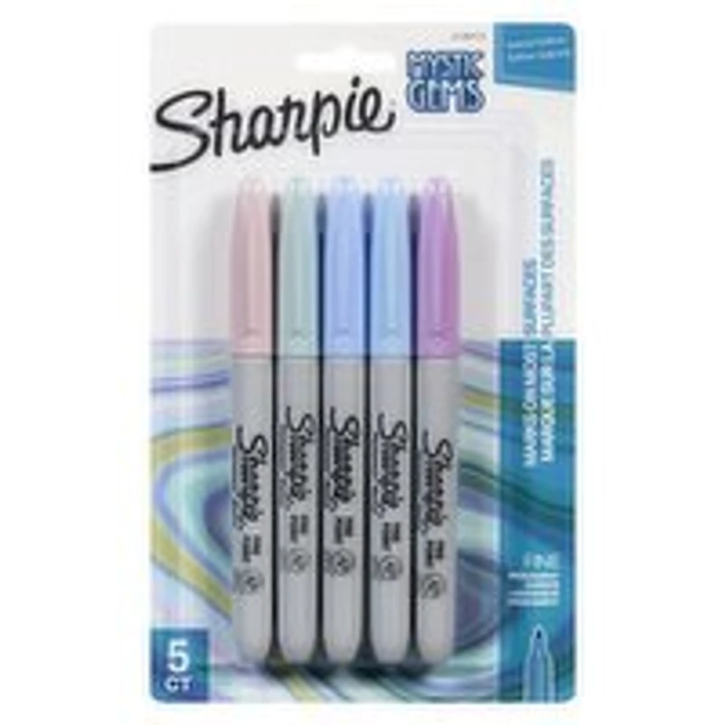 Sharpie - Mystic Gems Markers - Fine, 5 Each