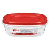 Rubbermaid - 9-Cup Square Container Easy Find Lids, 1 Each