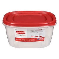 Rubbermaid - Easy Find Lid Square 3.3L, 1 Each