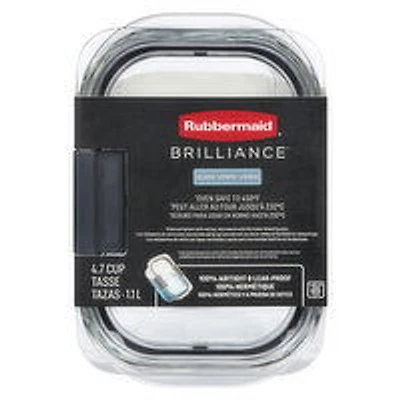 Rubbermaid - Brilliance Glass 4.7 1.1l Deep Medium, 1 Each