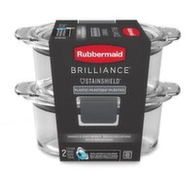 Rubbermaid - Brilliance Round 2 Cup Snacks & Side Bowls, 2 Each