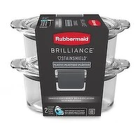 Rubbermaid - Brilliance Round 2 Cup Snacks & Side Bowls, 2 Each