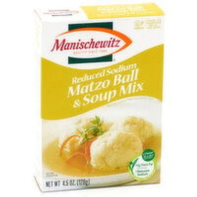 Manischewitz - Matzo Ball & Soup Mix Reduced Sodium, 128 Gram