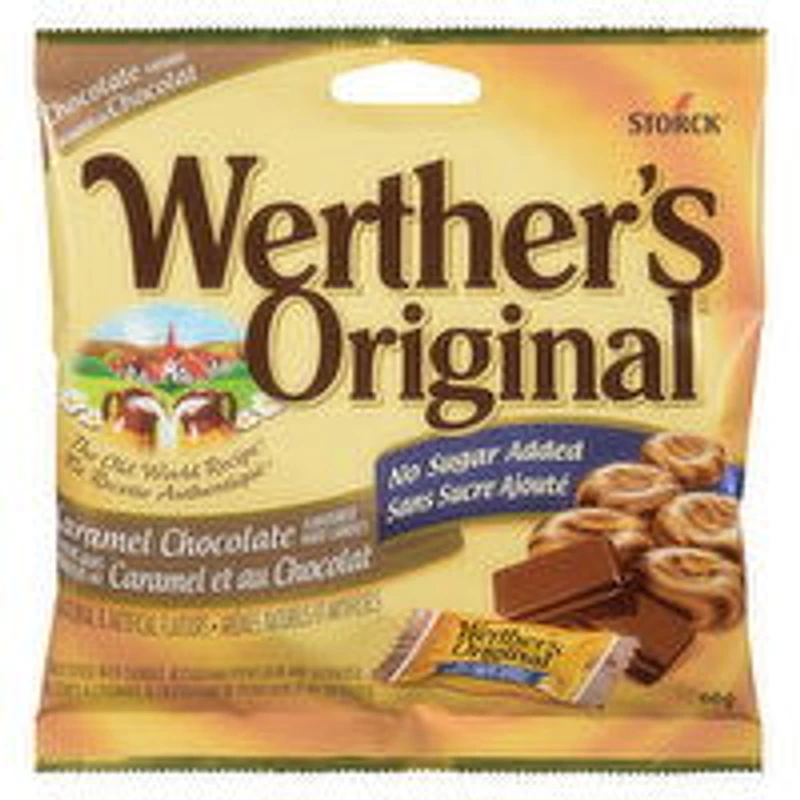 Werther's - Original Caramel Chocolate No Sugar Added, 60 Gram