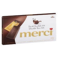 Merci - 72% Dark Chocolate Tablets, 100 Gram