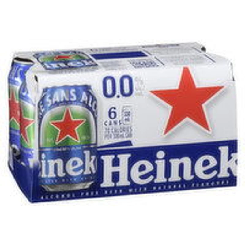 Heineken - Non-Alcoholic Beer 0%, 6 Each