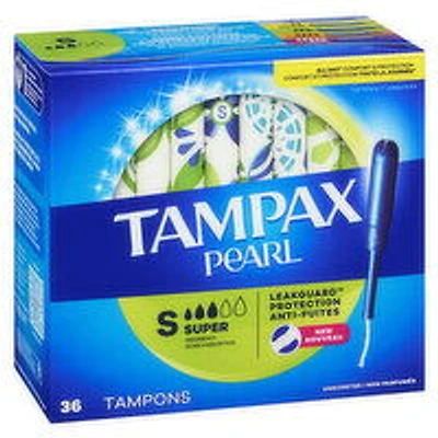 Tampax - Pearl Tampons Super Unscented, 36 Each