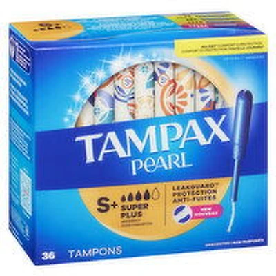 Tampax - Pearl Super Plus Unscented Tampons, 36 Each