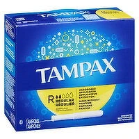 Tampax - Tampons Regular Unscented, 40 Each