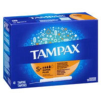 Tampax - Tampons Super Plus Unscented, 40 Each