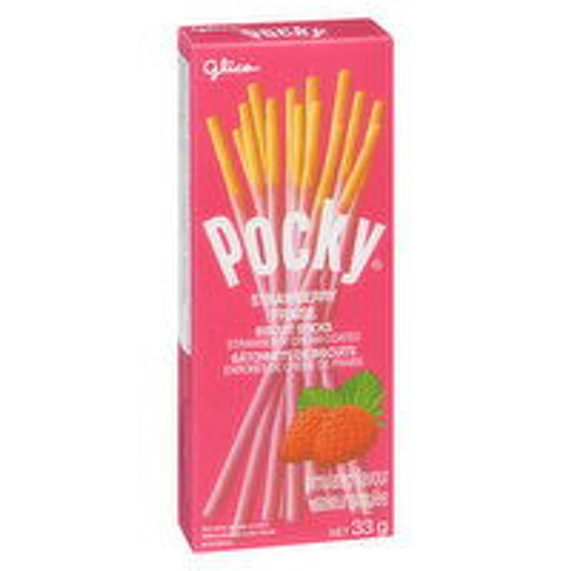 Glico - Pocky Biscuit Sticks, Strawberry, 33 Gram