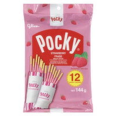 Glico - Pocky Biscuit Sticks Strawberry, 12 Each