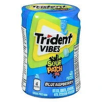 Trident - Vibes Sour Patch Kids Blue Raspberry, 40 Each