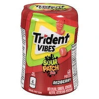 Trident - Vibes Sour Patch Kids Redberry, 40 Each