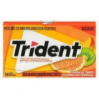 Trident - Tropical Twist Gum, 14 Each