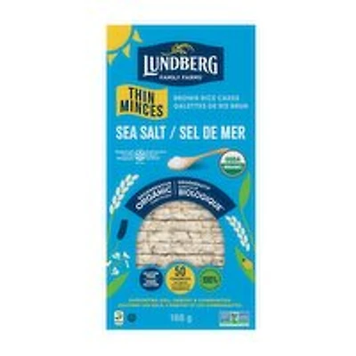 Lundberg - Thin Stackers Brown Rice Cakes Salt Free, 168 Gram