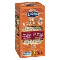 Lundberg - Rice Cakes Thin Stackers Red Rice & Quinoa, 167 Gram