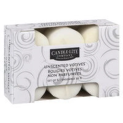 Candle-Lite - Unscented Votive Candles, 6 Each