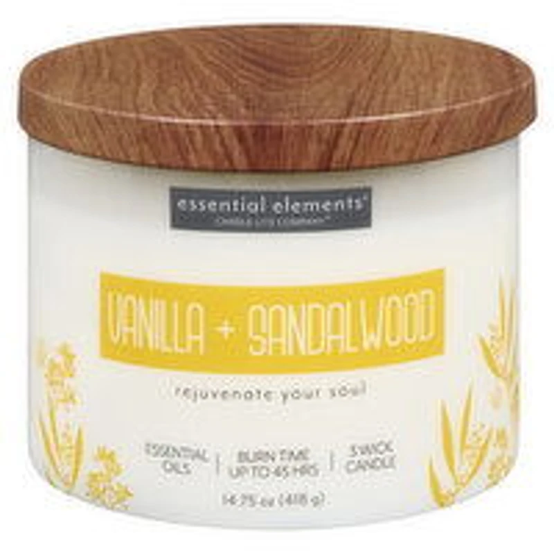 Candle Lite - Candle Vanilla & Sandalwood 14.75 z, 418 Gram