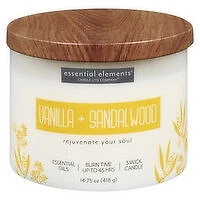 Candle Lite - Candle Vanilla & Sandalwood 14.75 z, 418 Gram