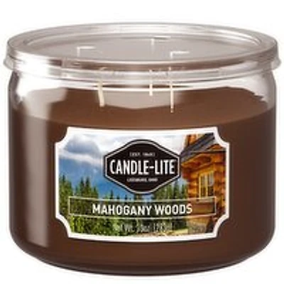 Candle-Lite - Candle Lite Mahogany Woods Jar Candle, 283 Gram