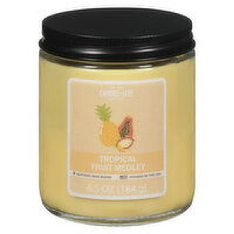 Candle-Lite - Screw Top Jar Tropical Fruit Medley Candle, 184 Gram