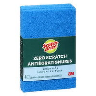 Scotch-Brite - Zero Scratch Scour Pads, 4 Each