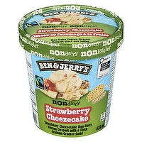 Ben Jerry - Non Dairy Strawberry Cheesecake Icecream, 473 Millilitre