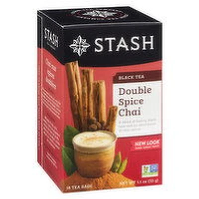 Stash - Black Tea Double Spice Chai, 18 Each